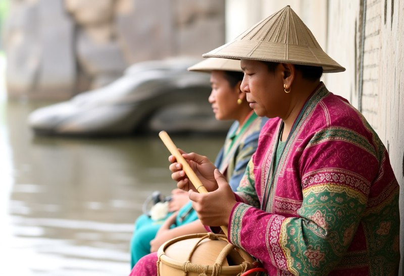 🎶 Музыка как душа народа: секреты индонезийского батука...