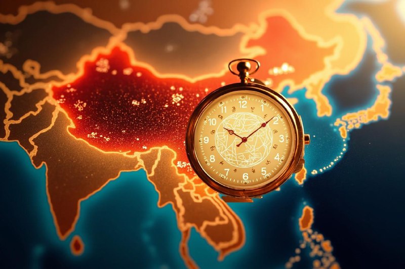 🇨🇳Китай - один часовой пояс на 5,000 км