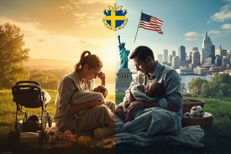 🇸🇪 Швеция: 480 дней декрета на двоих