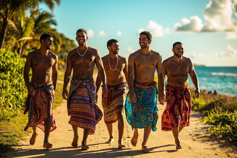 🇫🇯 Народ, где мужчины носят юбки — и никто не удивляется...