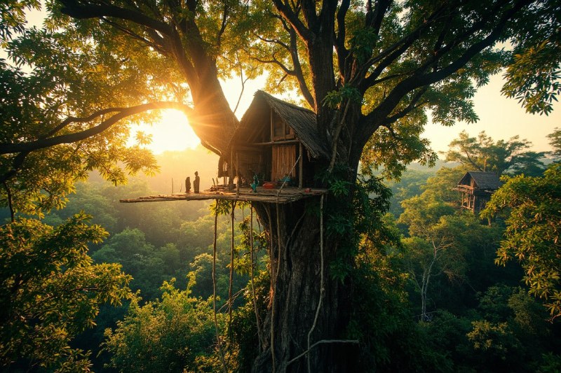 🇮🇩Народ, который живёт внутри деревьев