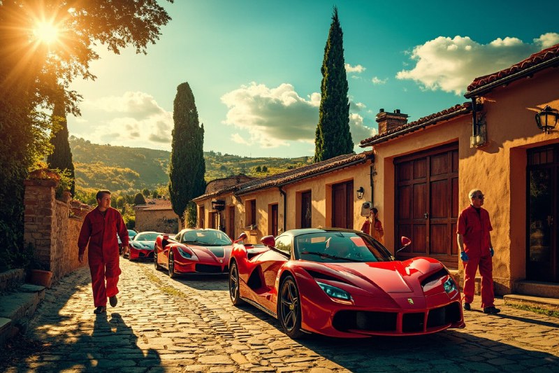 Деревня, где все жители работают над одной машиной