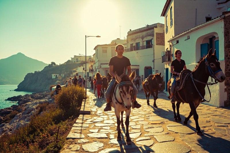 🇬🇷  Остров, где нет автомобилей — совсем