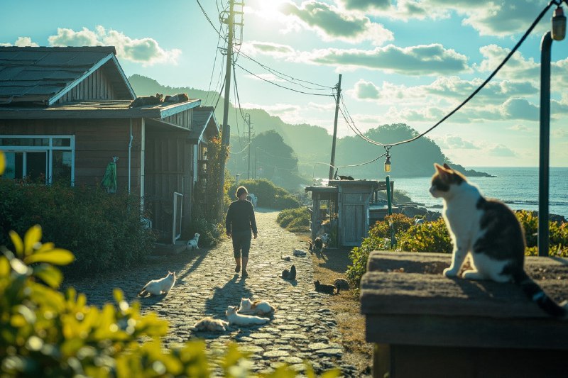 🇯🇵Кошачий рай, который не просил туристов